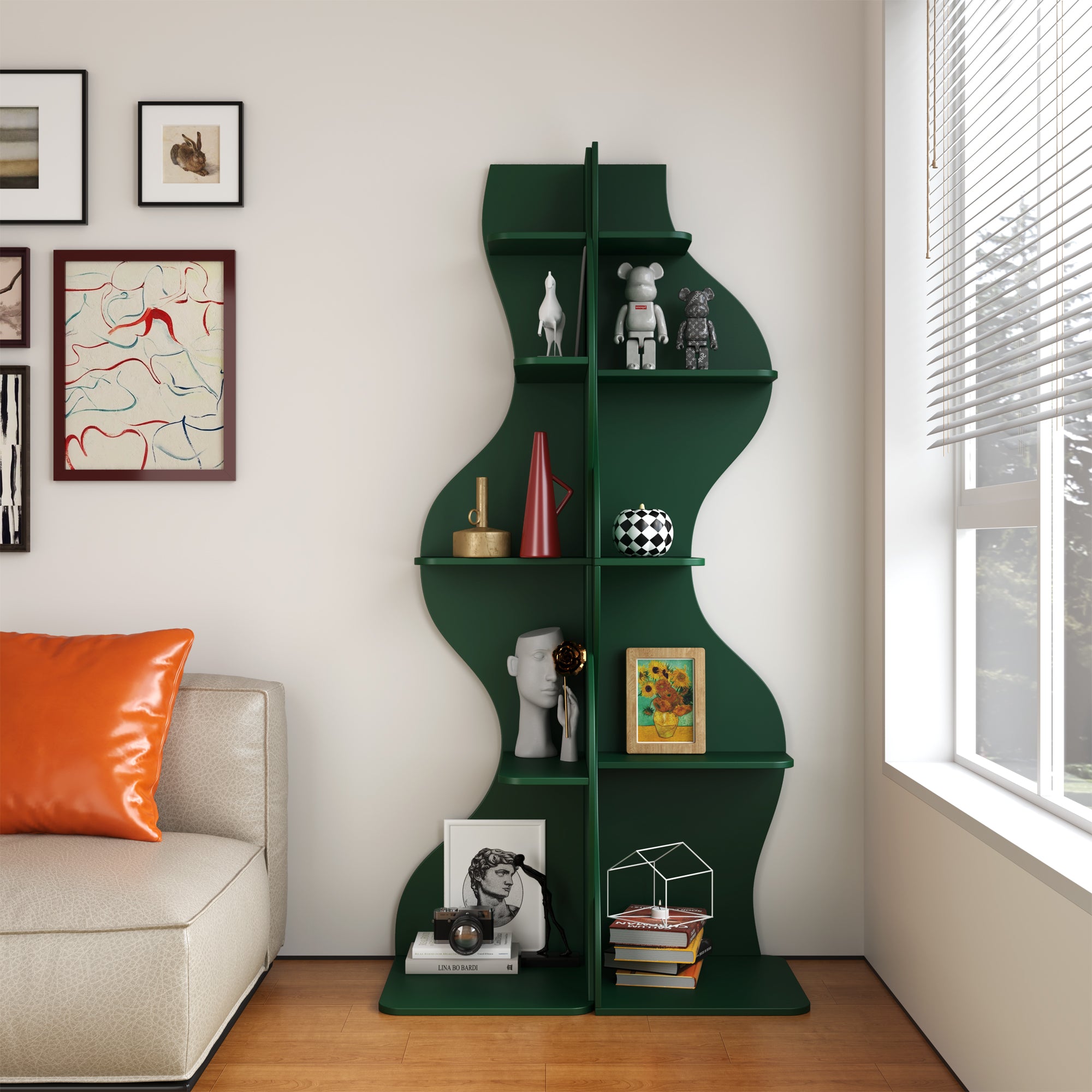 YOWOS Viva La Vida Series Flamenco Wave Display Shelf