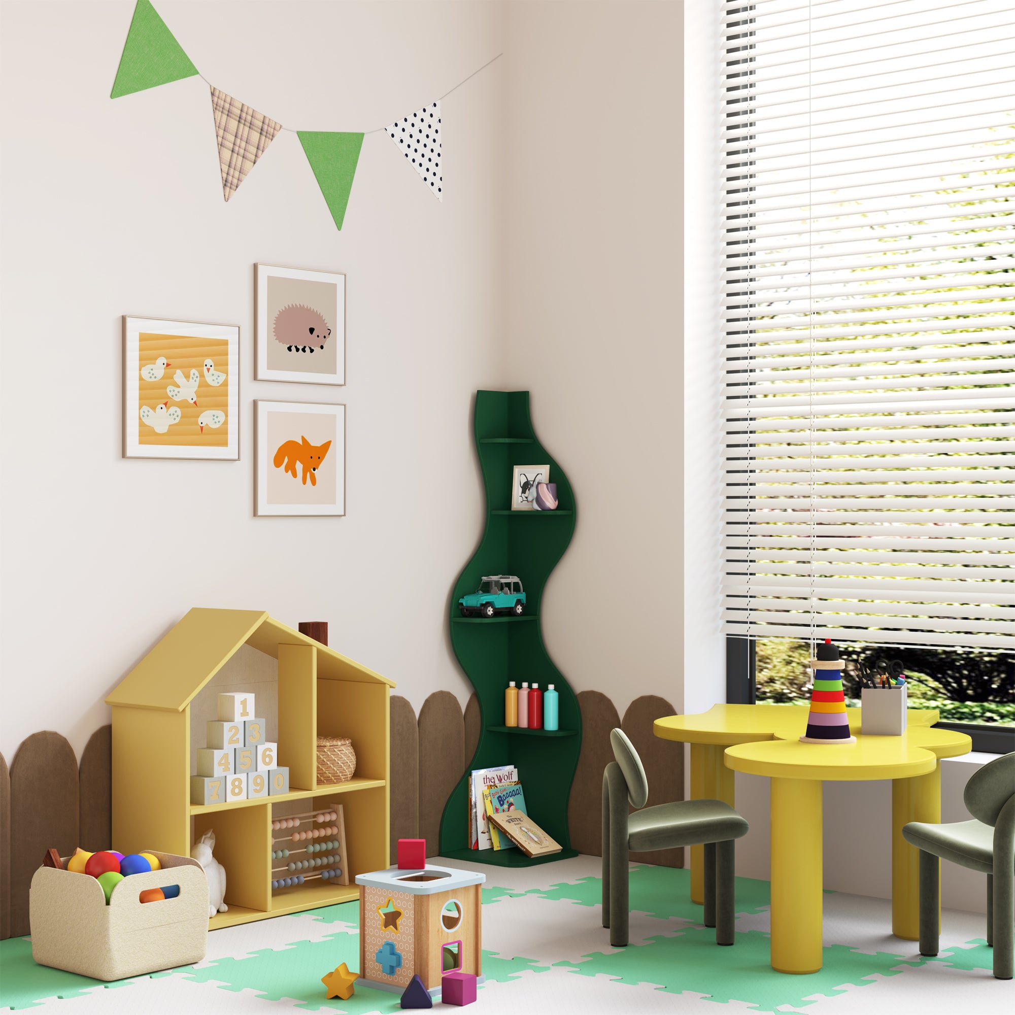 YOWOS Viva La Vida Series Flamenco Wave Display Shelf