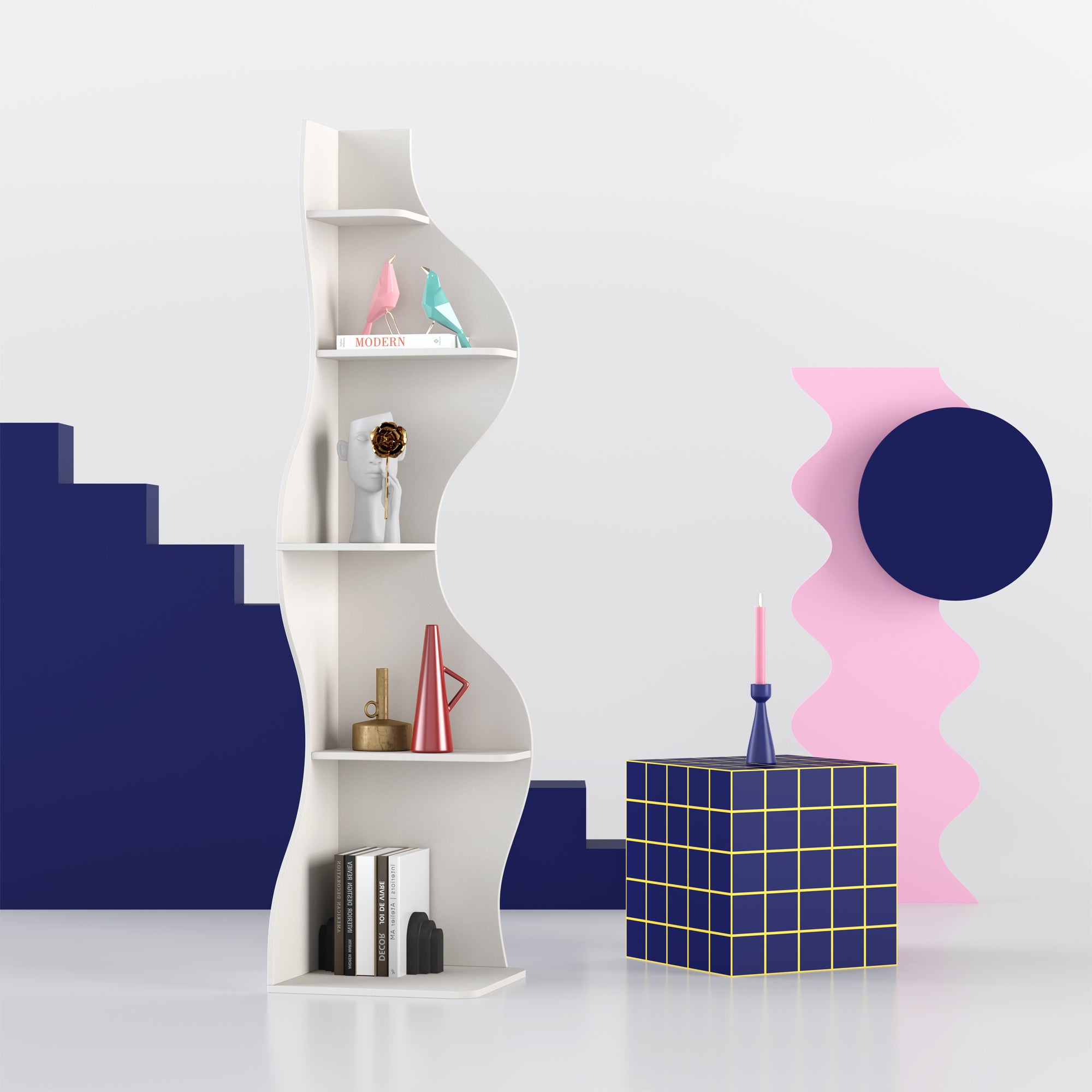 YOWOS Viva La Vida Series Flamenco Wave Display Shelf