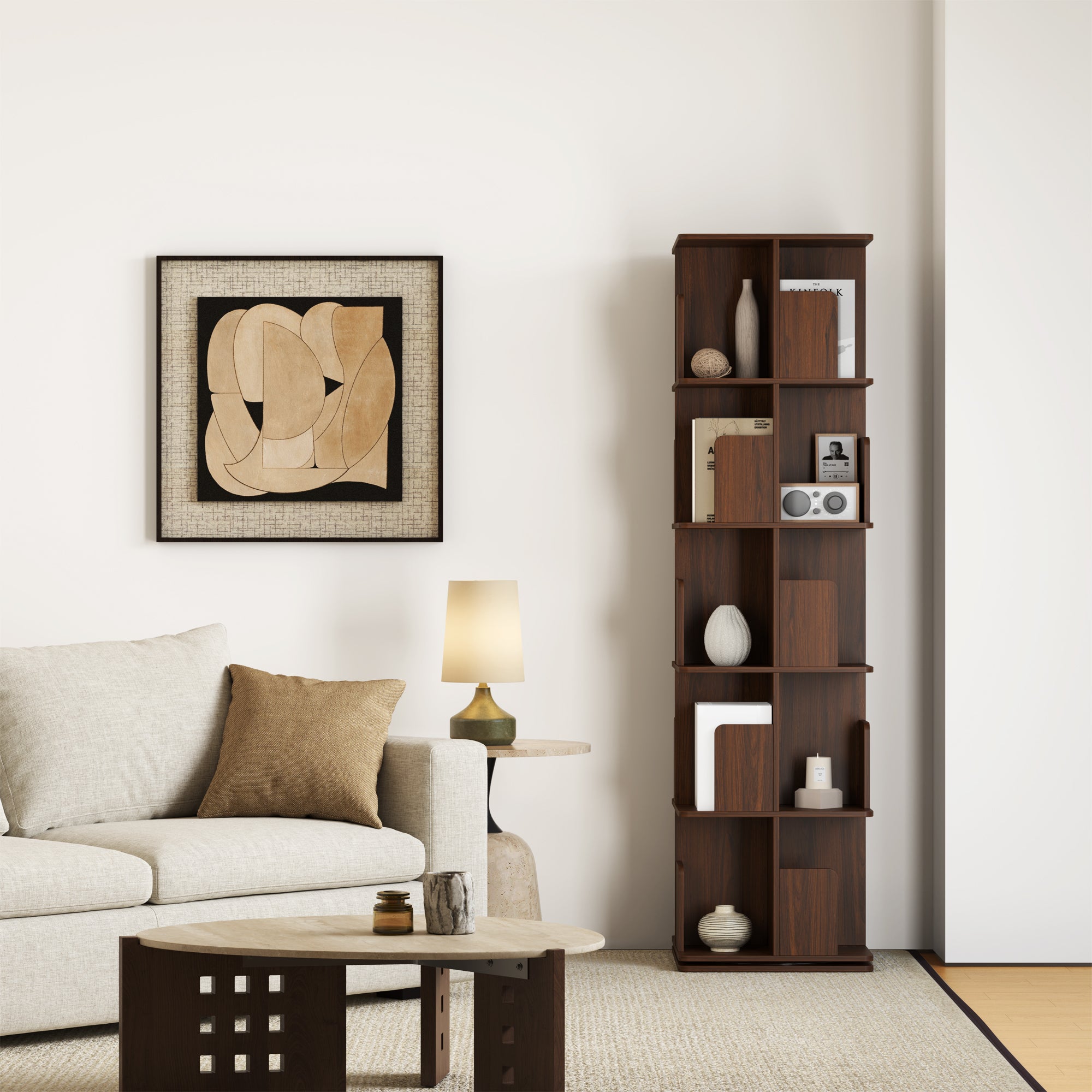 YOWOS Vortex Series Vitru Spin 360° Rotating Bookshelf / Storage Rack