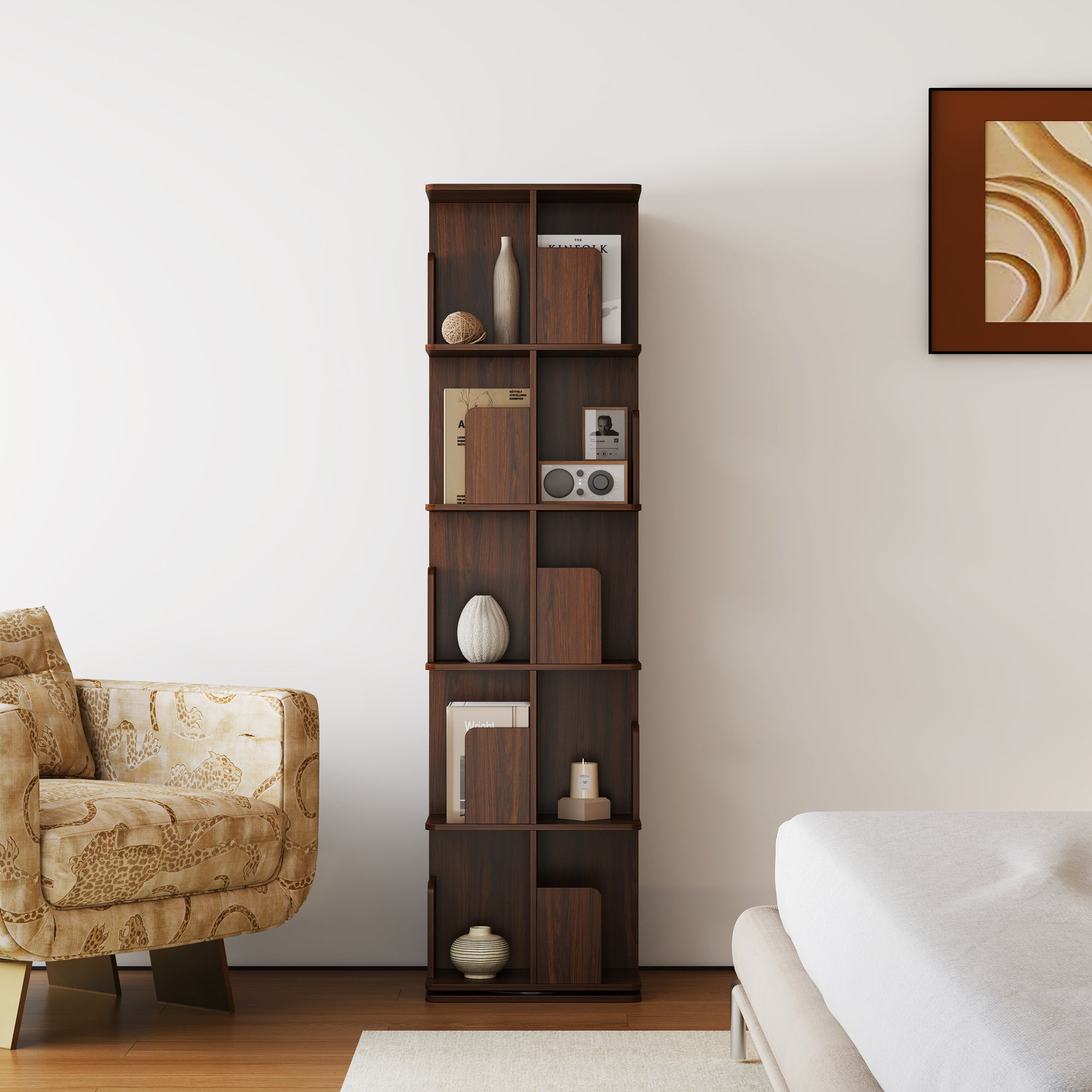 YOWOS Vortex Series Vitru Spin 360° Rotating Bookshelf / Storage Rack