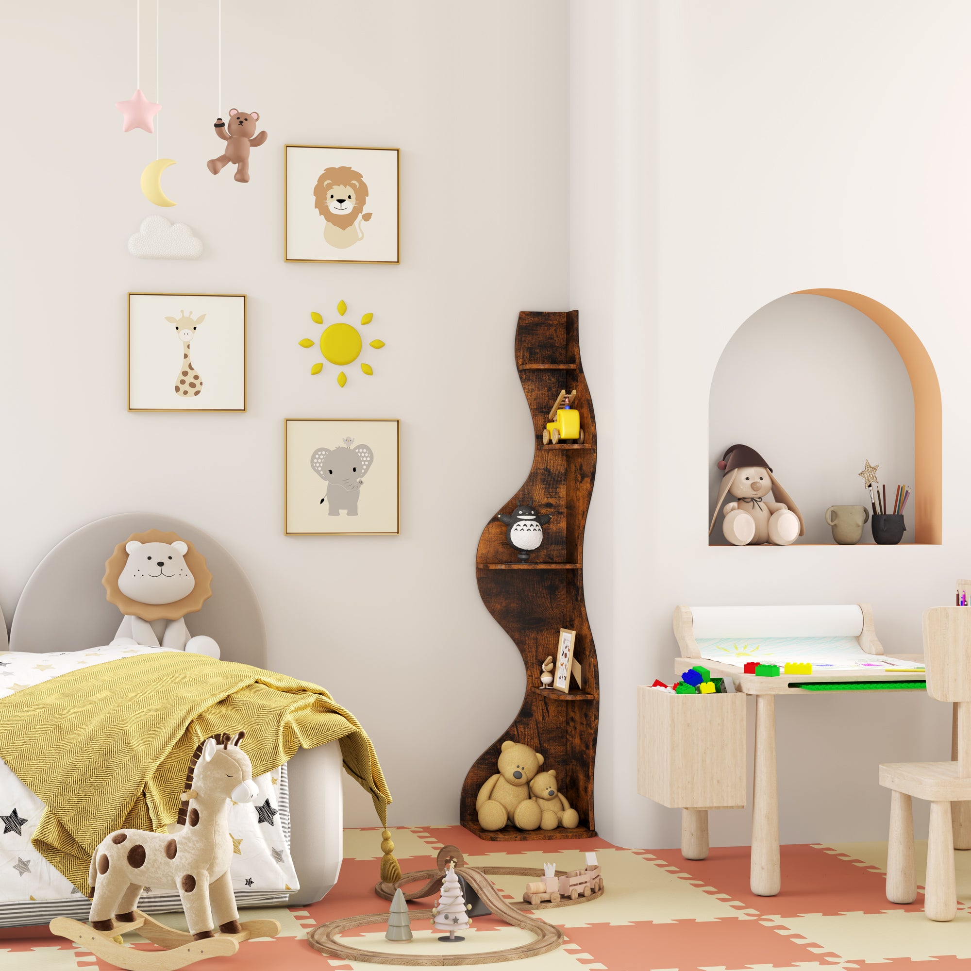 YOWOS Viva La Vida Series Flamenco Wave Display Shelf