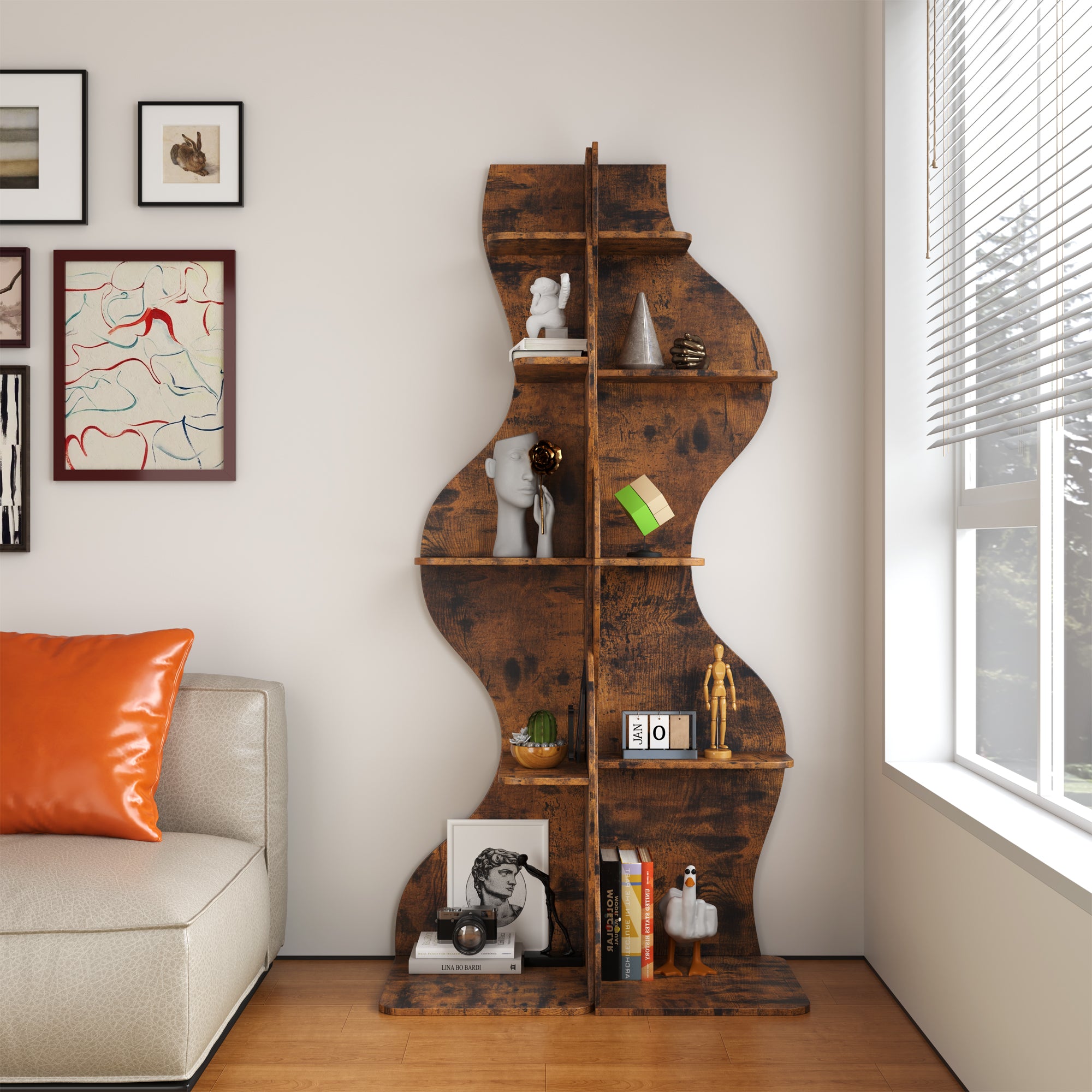 YOWOS Viva La Vida Series Flamenco Wave Display Shelf