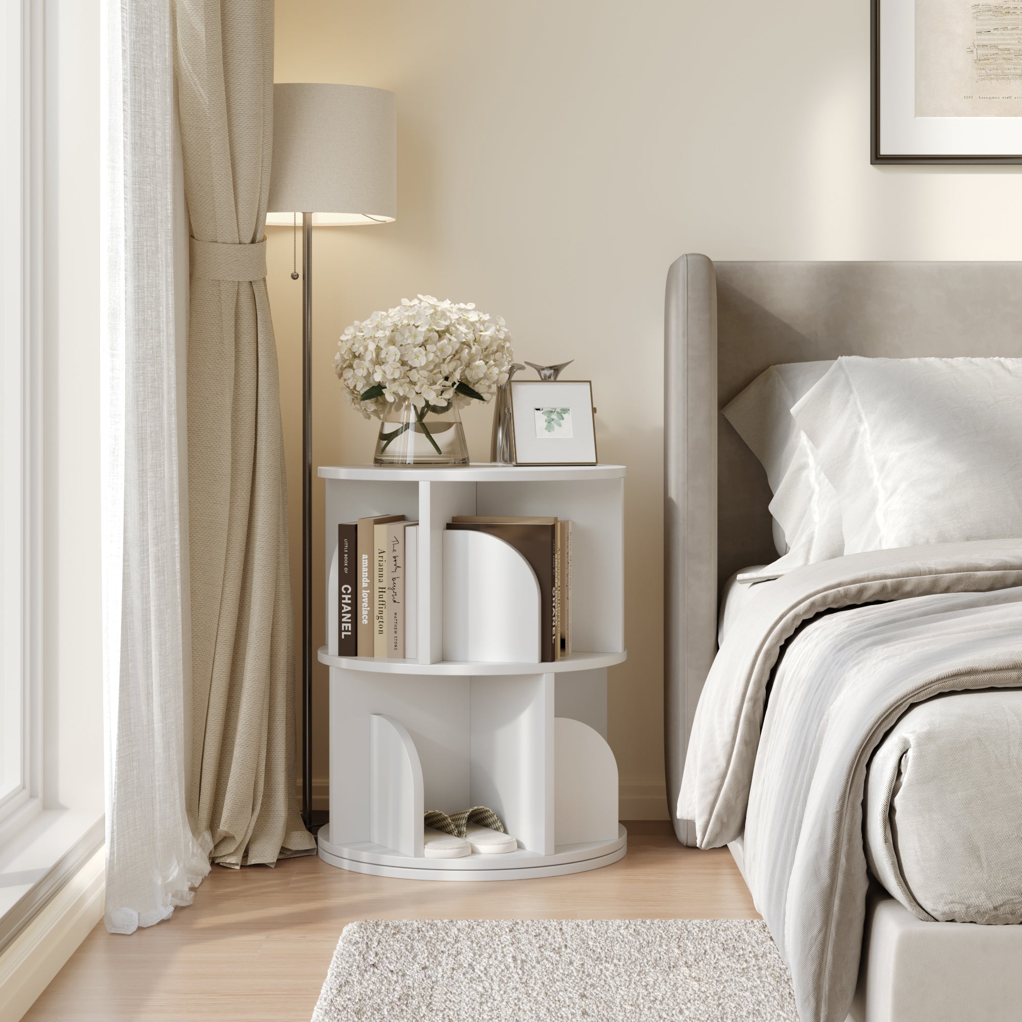 YOWOS Vortex Series Circinus Core 360° Rotating Bookshelf / Storage Rack