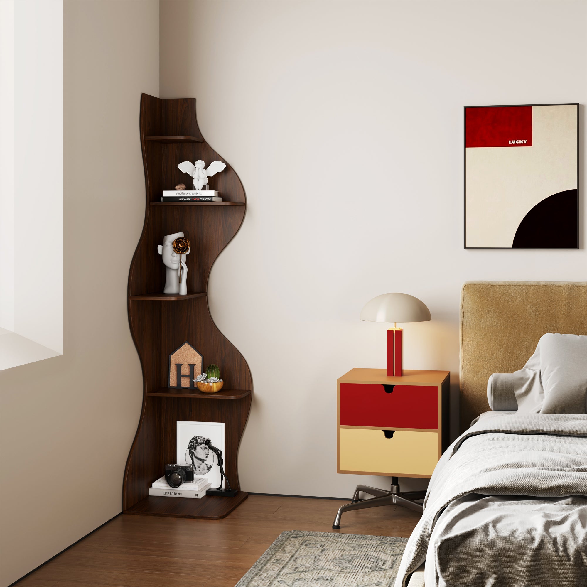 YOWOS Viva La Vida Series Flamenco Wave Display Shelf