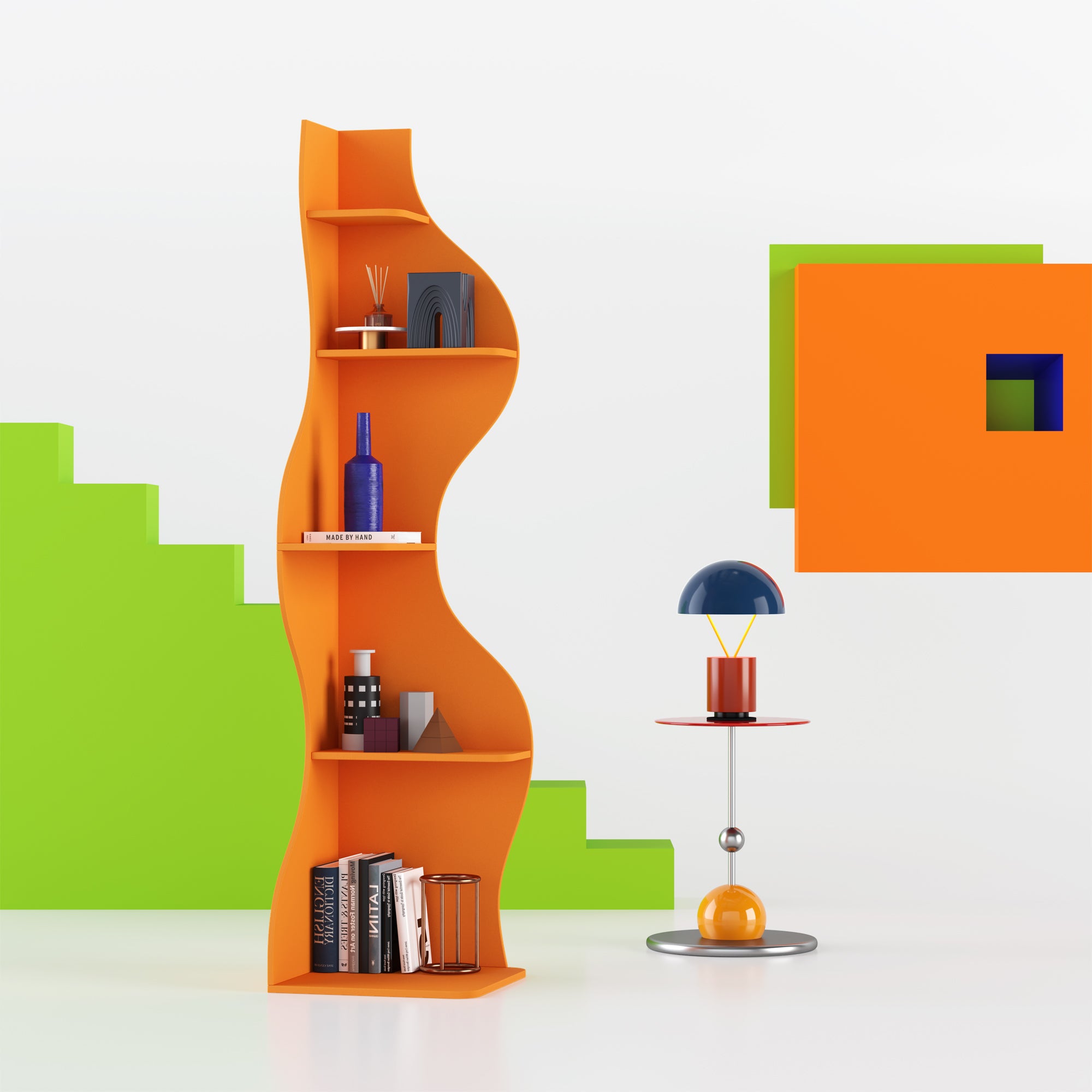 YOWOS Viva La Vida Series Flamenco Wave Display Shelf