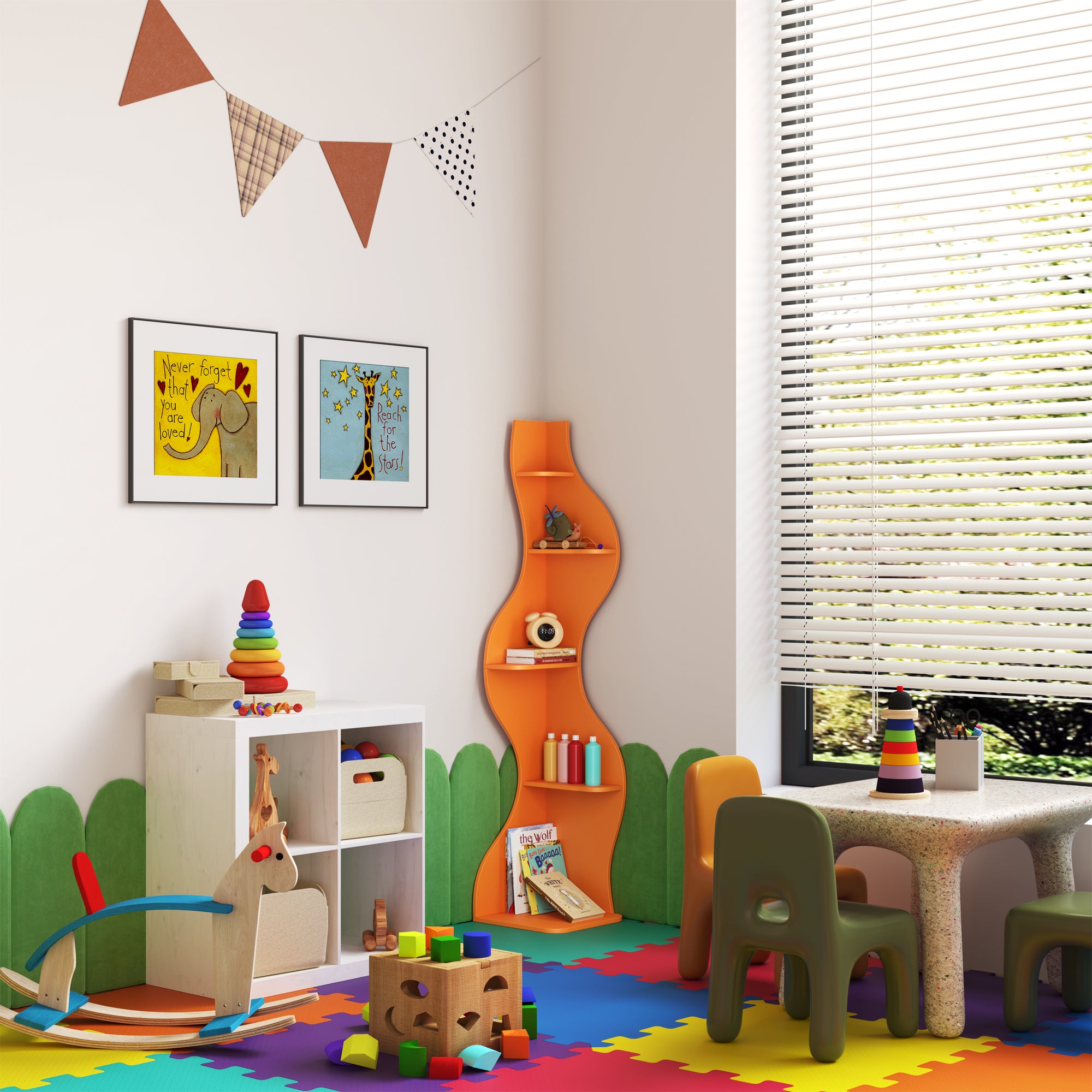 YOWOS Viva La Vida Series Flamenco Wave Display Shelf