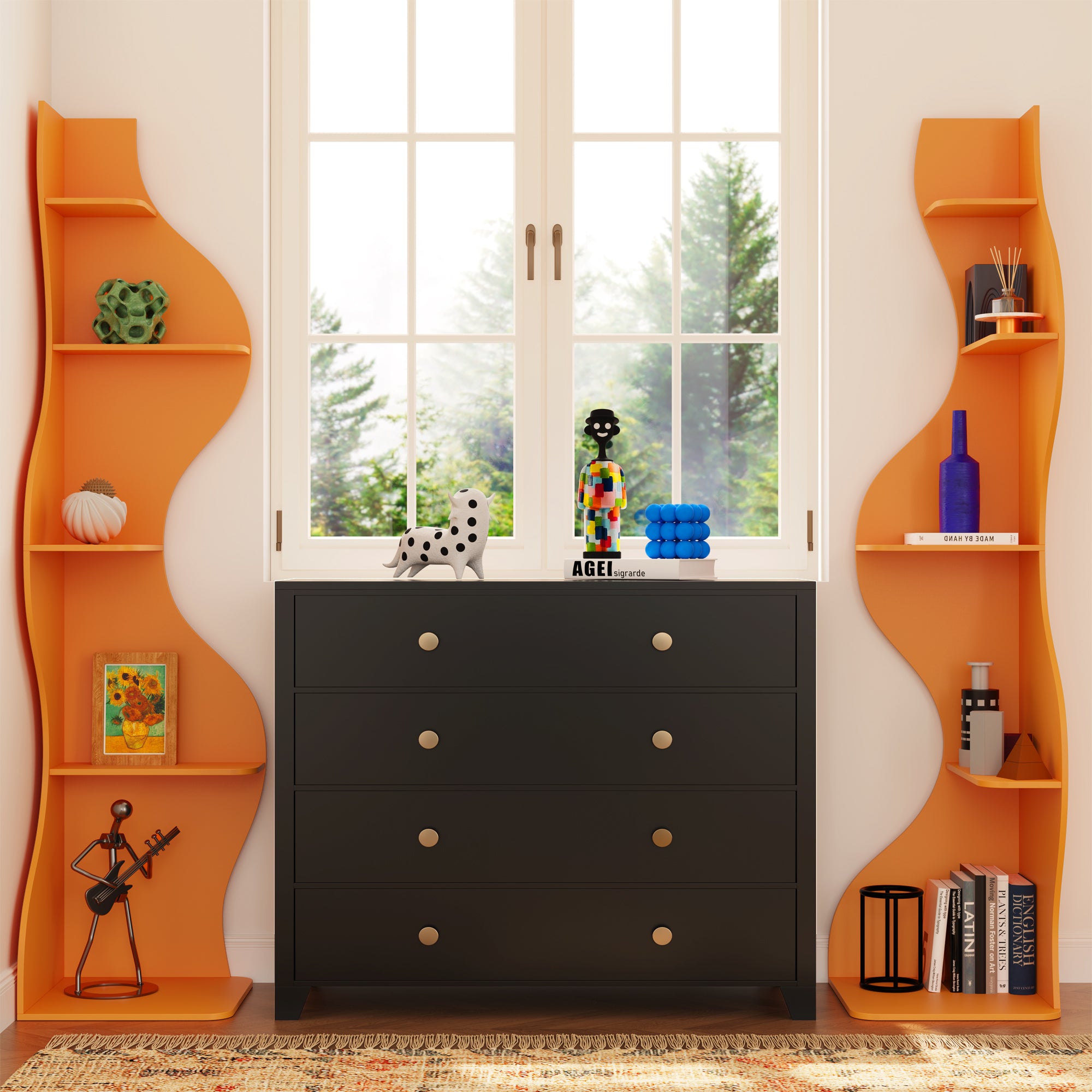 YOWOS Viva La Vida Series Flamenco Wave Display Shelf