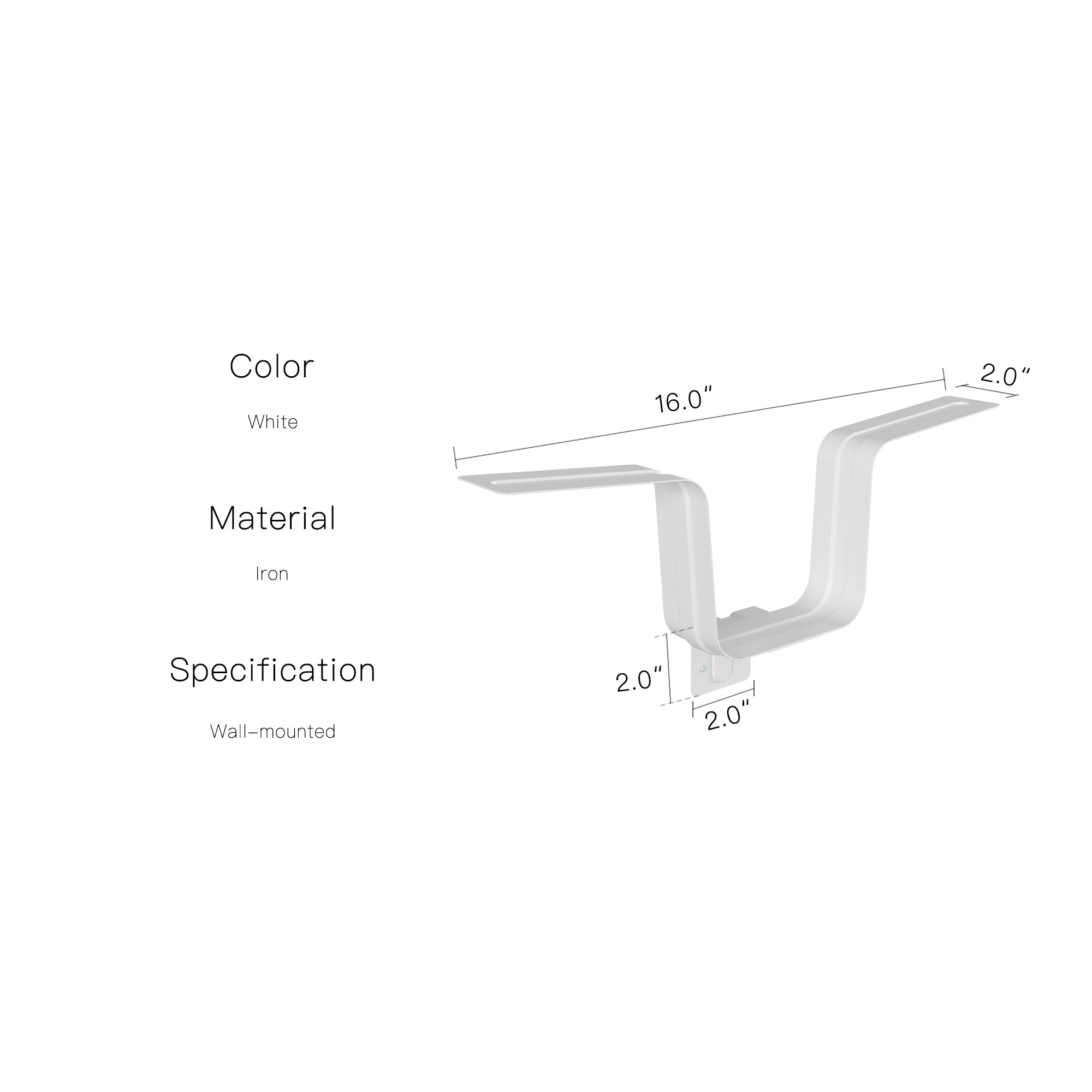 YOWOS Chiaroscuro Series SoleScape Wall-mounted Floating Shoe Shelf