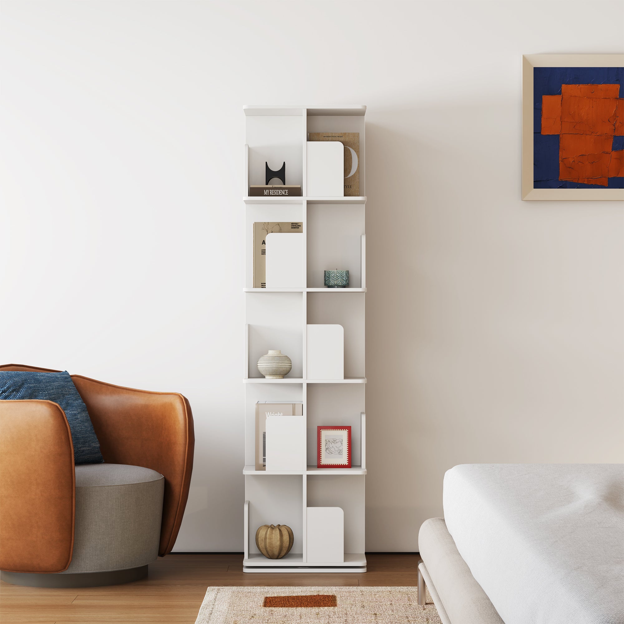 YOWOS Vortex Series Vitru Spin 360° Rotating Bookshelf / Storage Rack