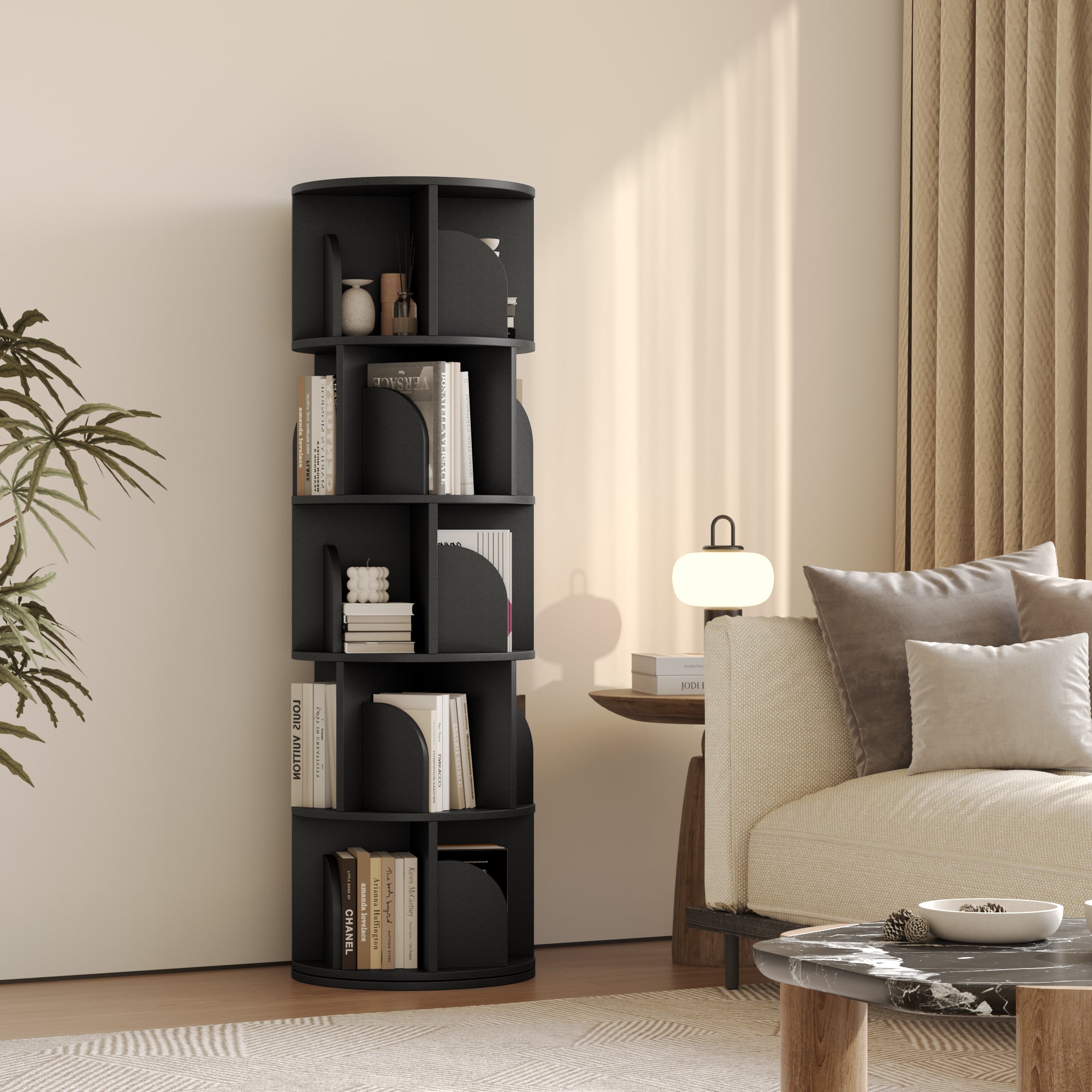 YOWOS Vortex Series Circinus Core 360° Rotating Bookshelf / Storage Rack