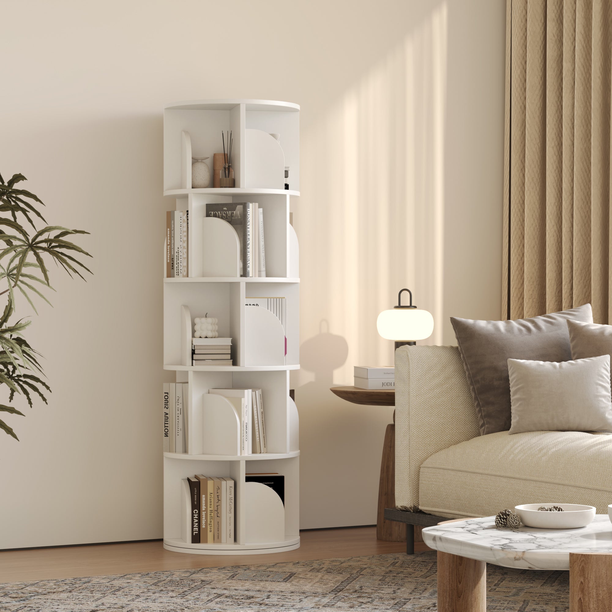 YOWOS Vortex Series Circinus Core 360° Rotating Bookshelf / Storage Rack