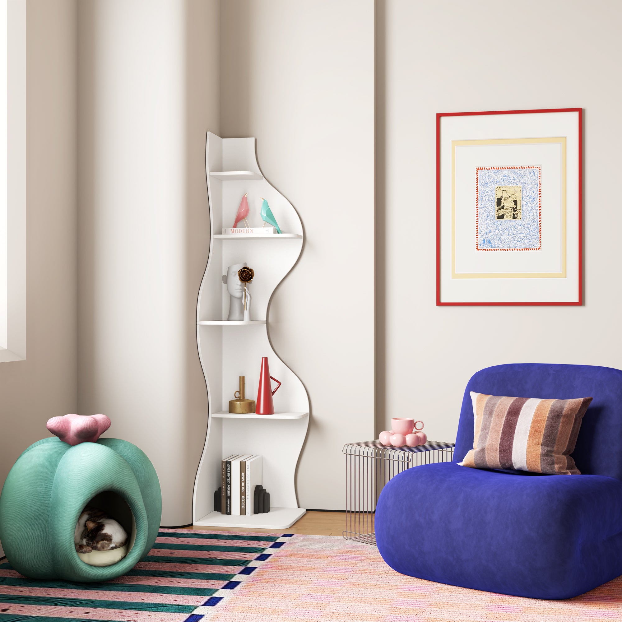 YOWOS Viva La Vida Series Flamenco Wave Display Shelf