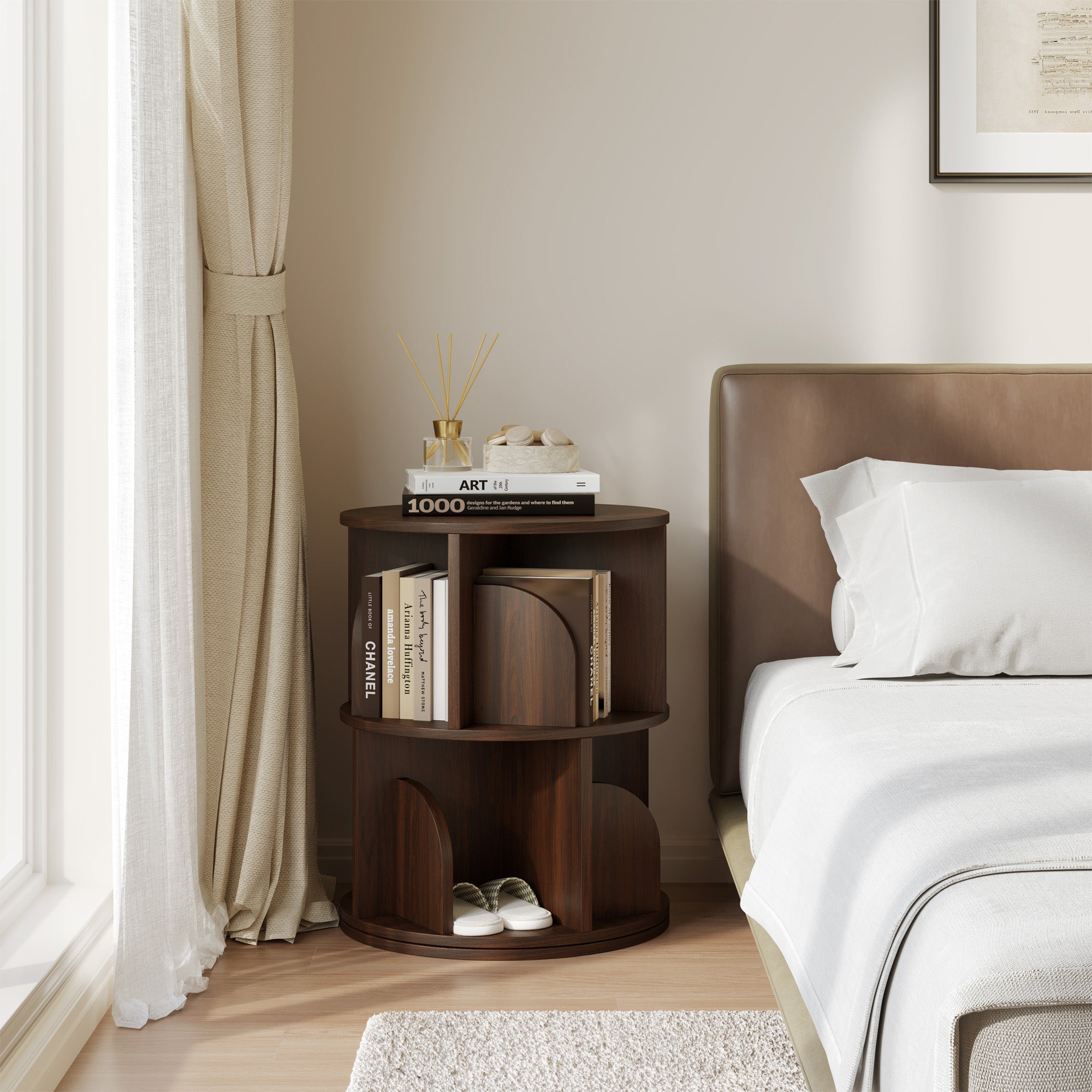 YOWOS Vortex Series Circinus Core 360° Rotating Bookshelf / Storage Rack