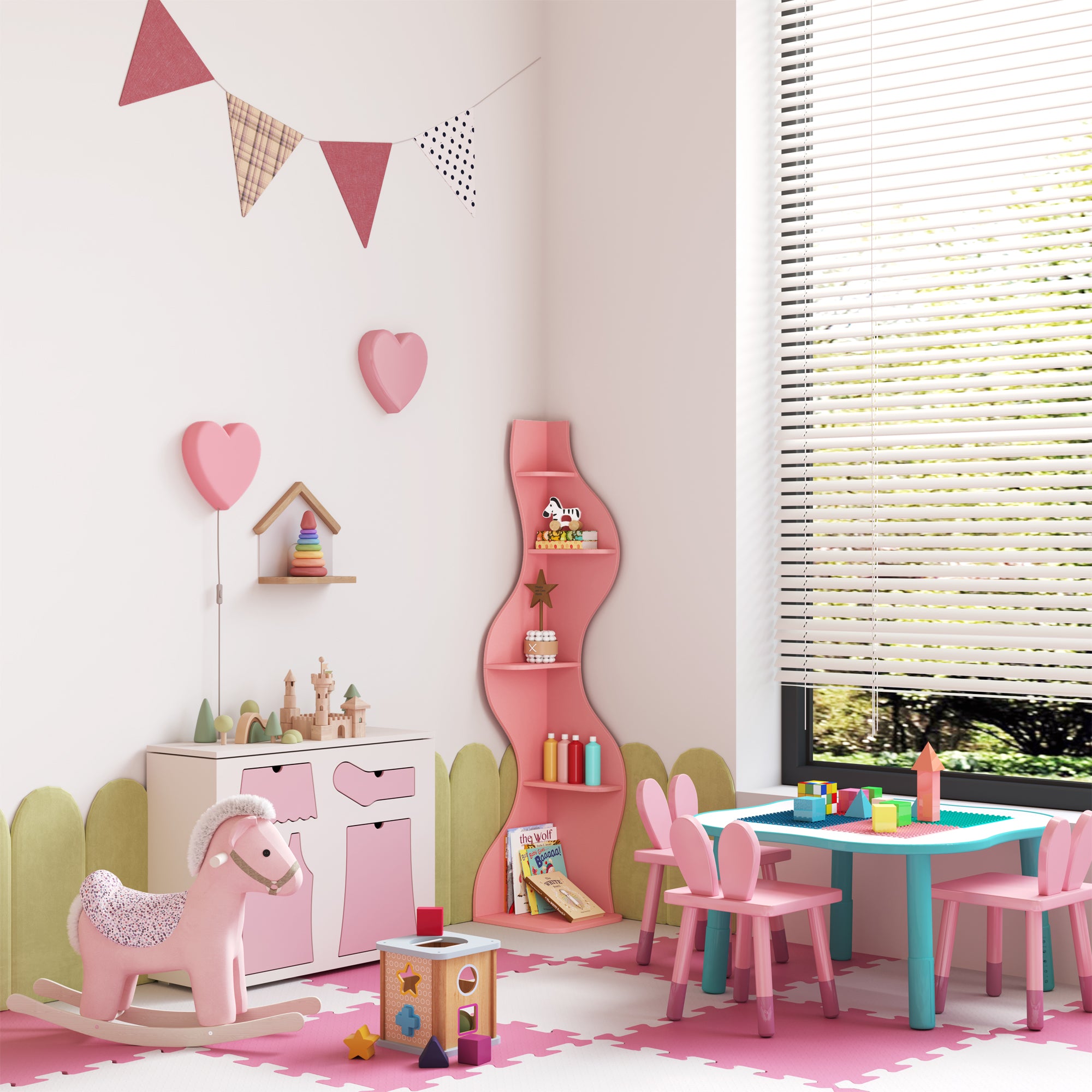 YOWOS Viva La Vida Series Flamenco Wave Display Shelf