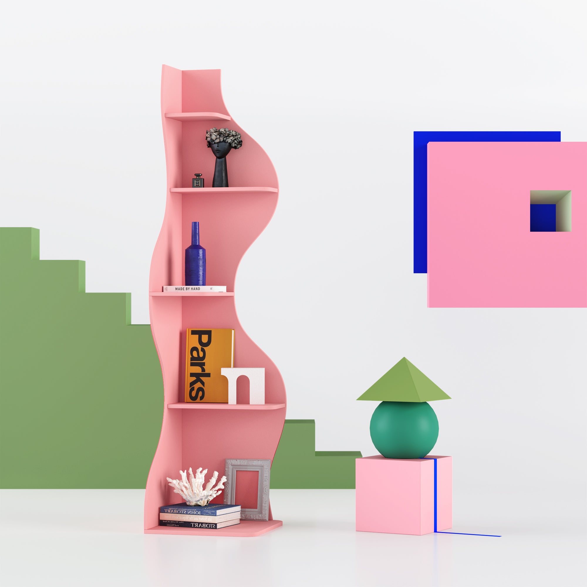 YOWOS Viva La Vida Series Flamenco Wave Display Shelf