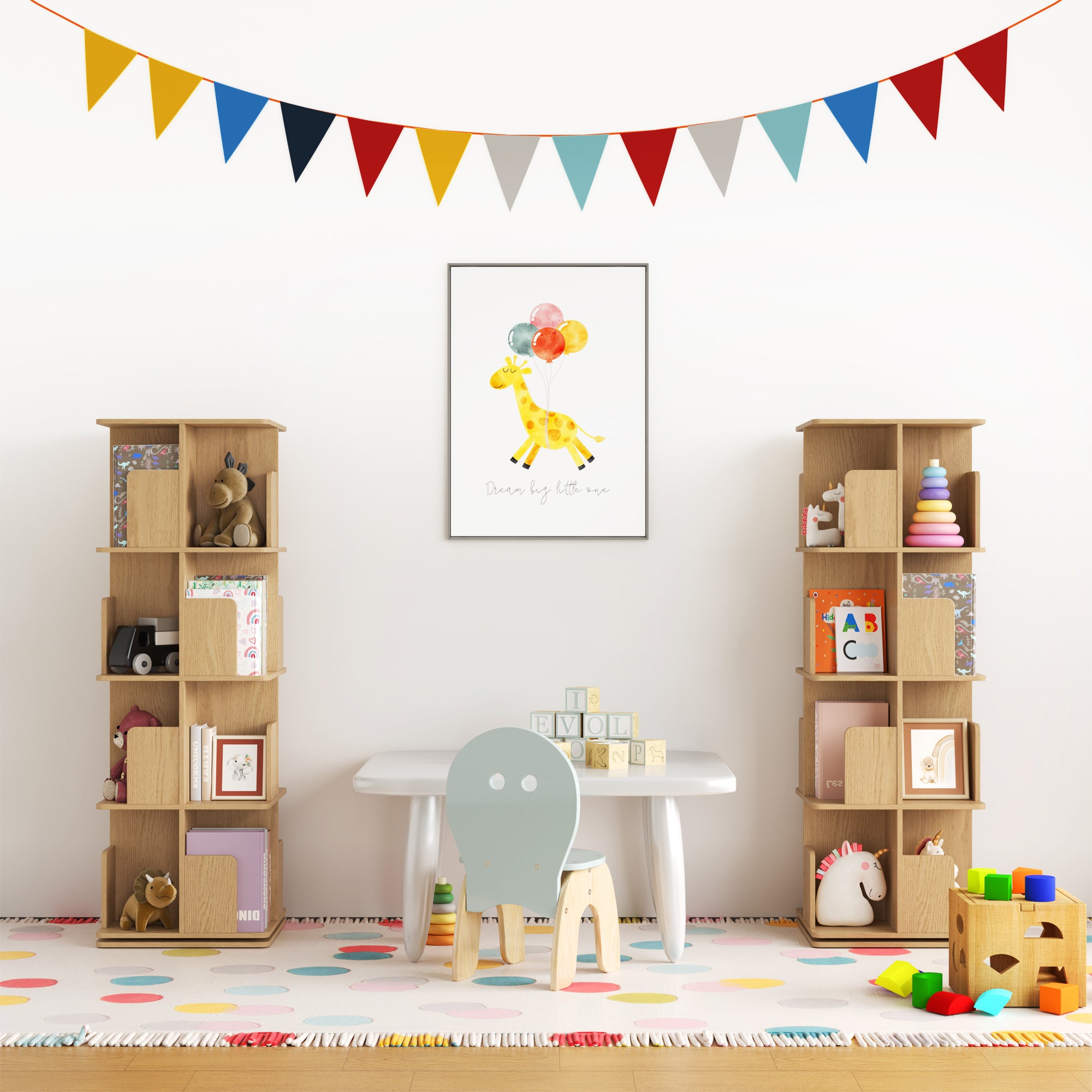 YOWOS Vortex Series Vitru Spin 360° Rotating Bookshelf / Storage Rack