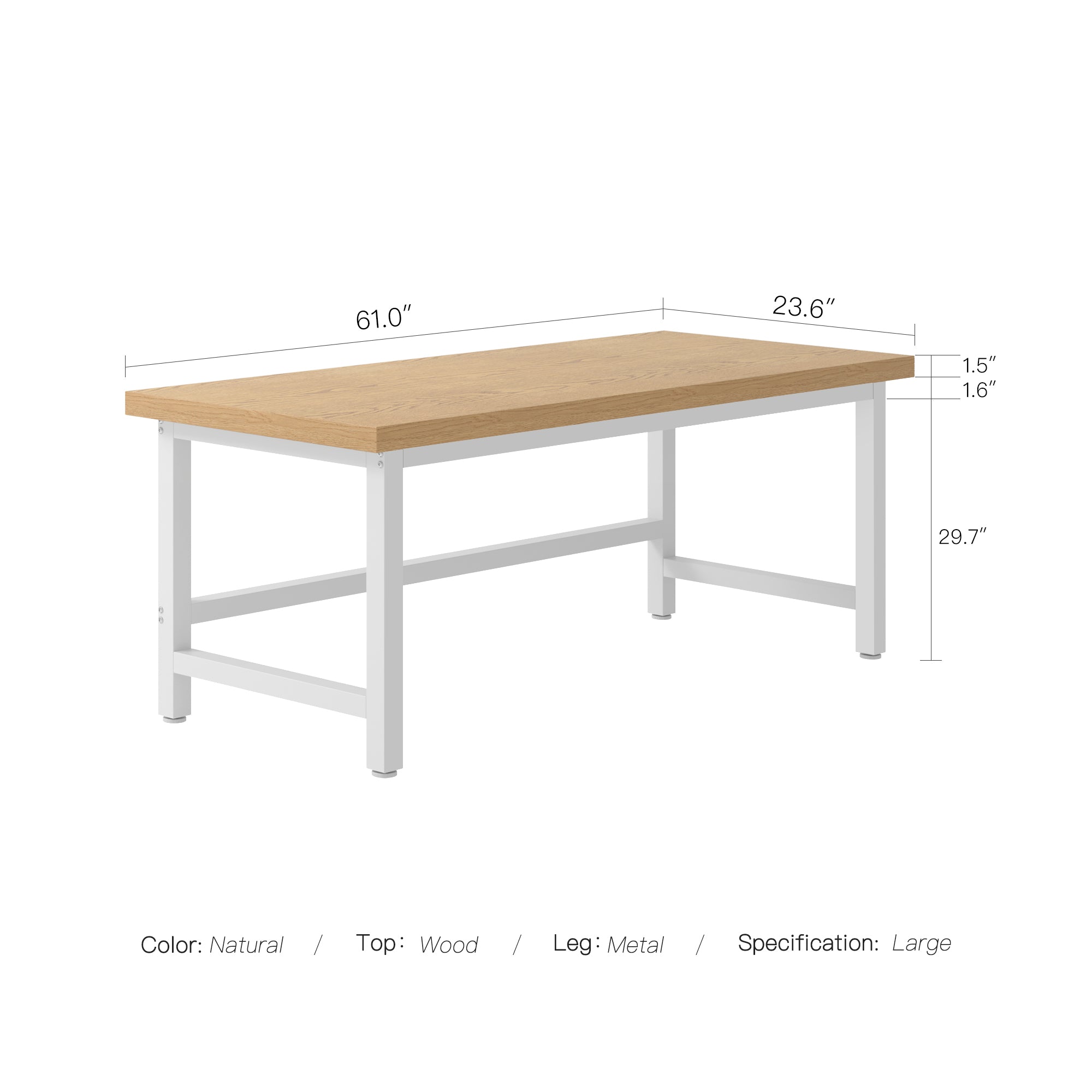 YOWOS Steelstride 47''&61'' Ergonomic Computer Desk / Office Desk