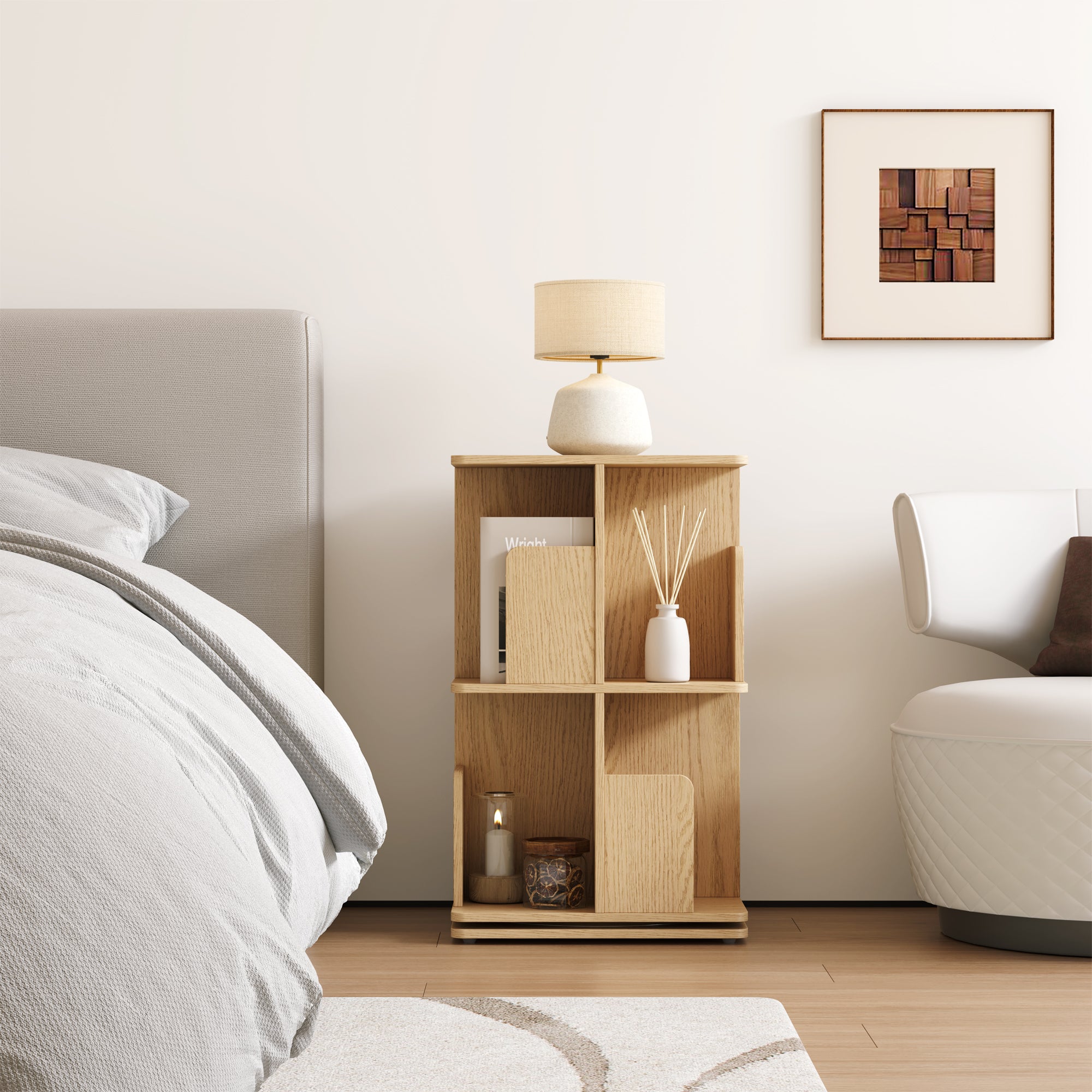 YOWOS Vortex Series Vitru Spin 360° Rotating Bookshelf / Storage Rack