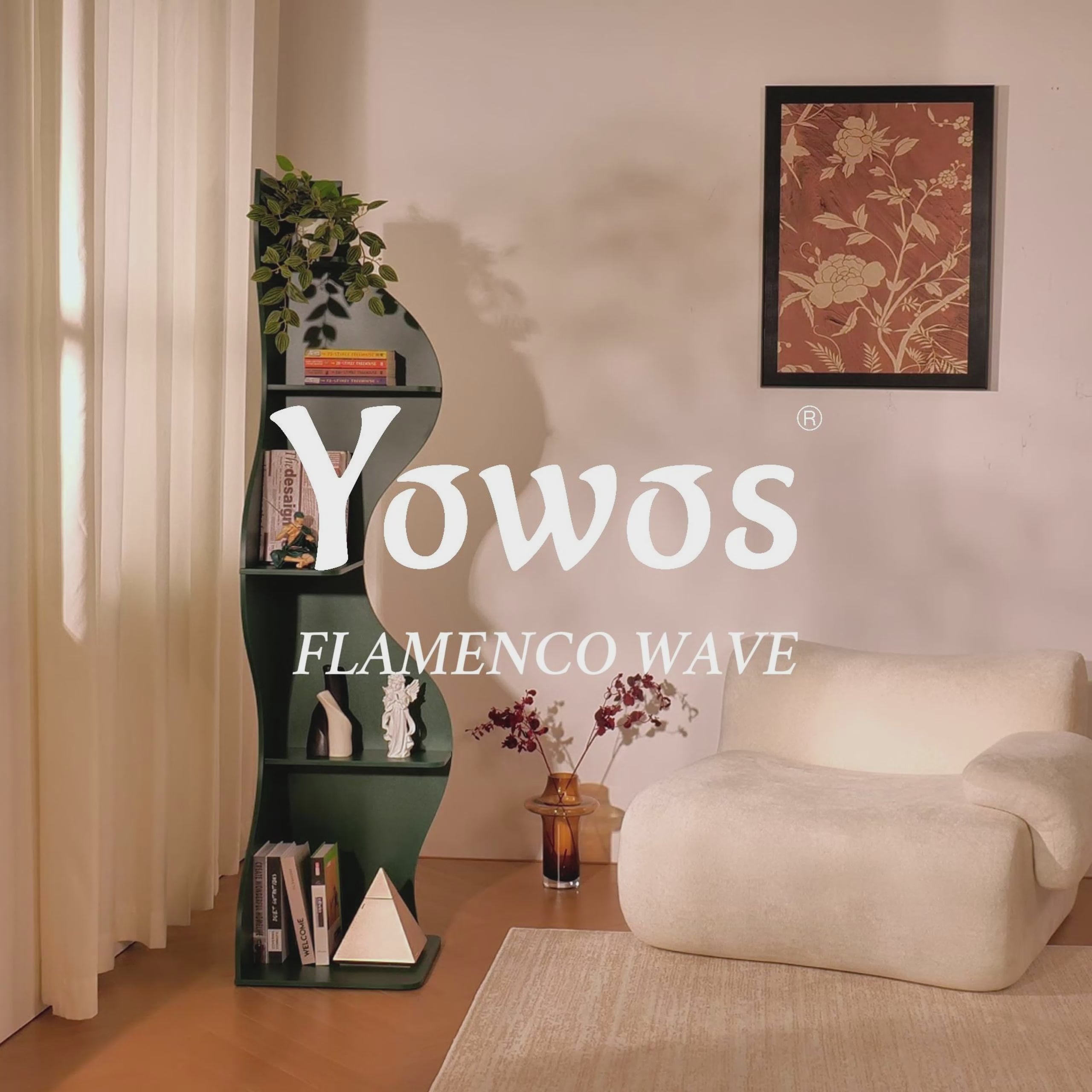 YOWOS Viva La Vida Series Flamenco Wave Display Shelf