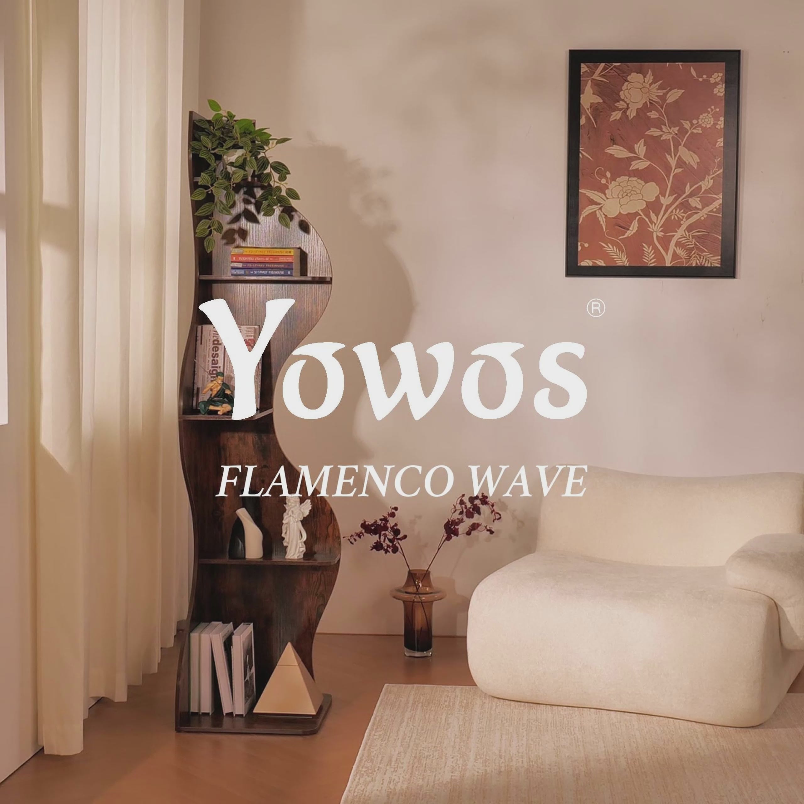 YOWOS Viva La Vida Series Flamenco Wave Display Shelf