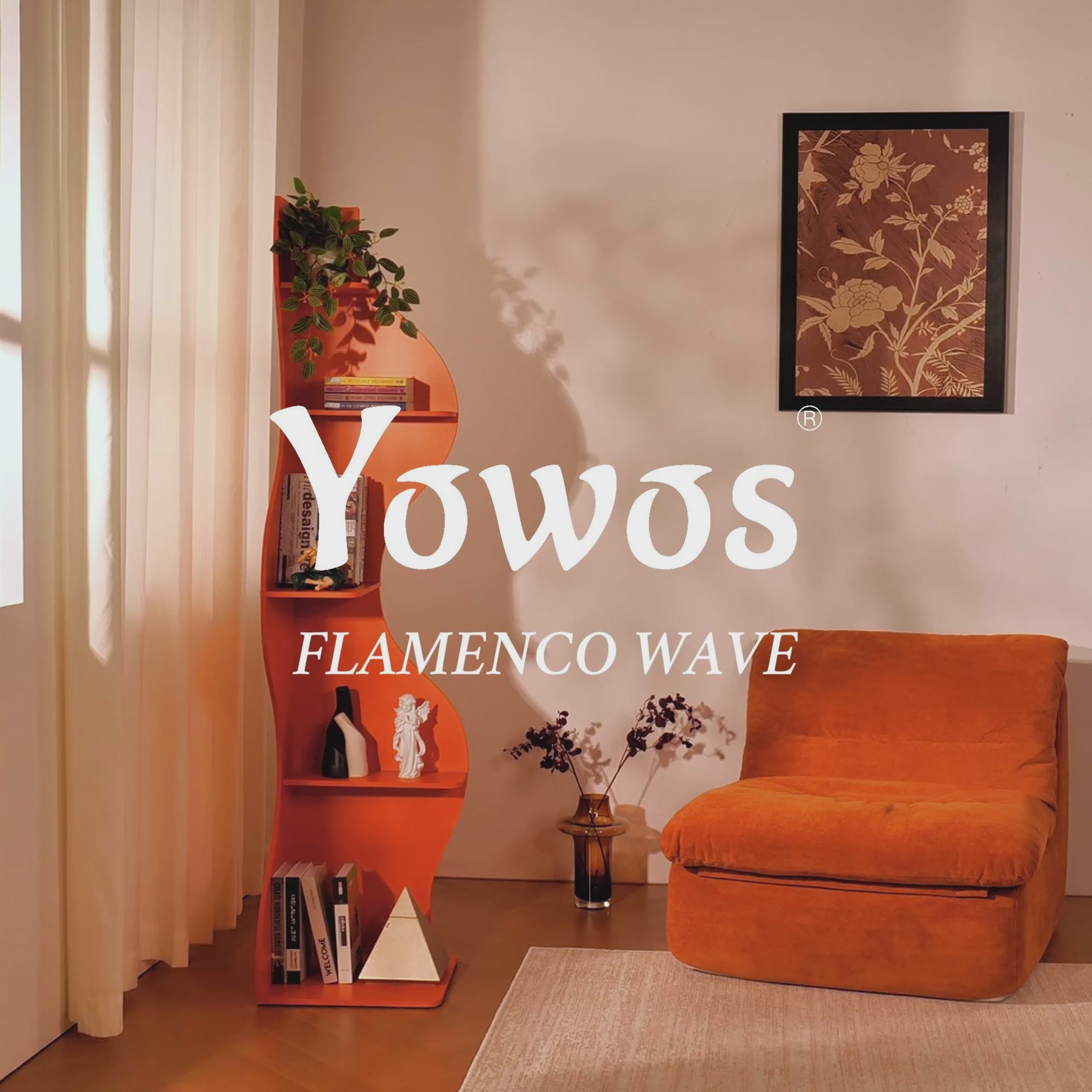 YOWOS Viva La Vida Series Flamenco Wave Display Shelf