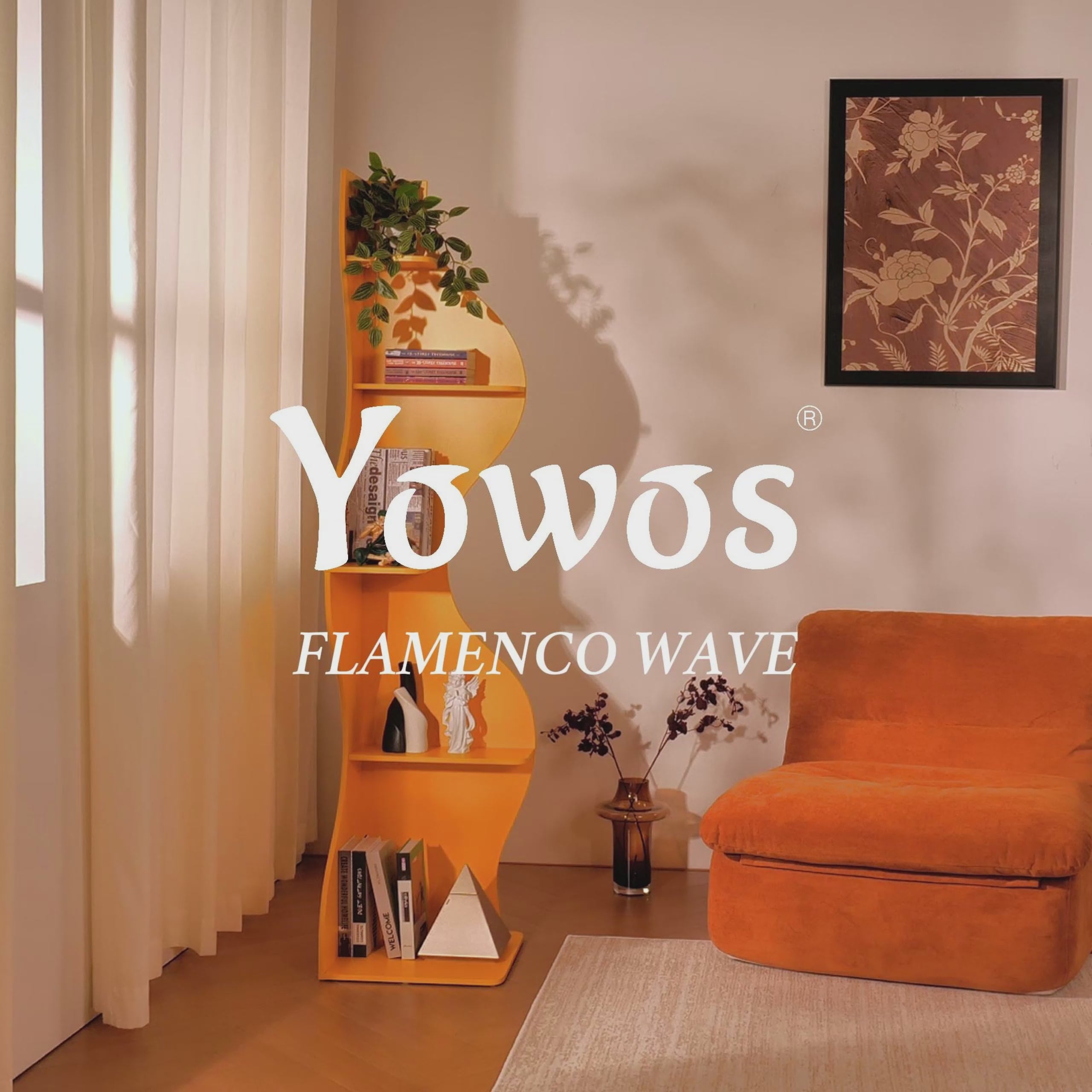 YOWOS Viva La Vida Series Flamenco Wave Display Shelf