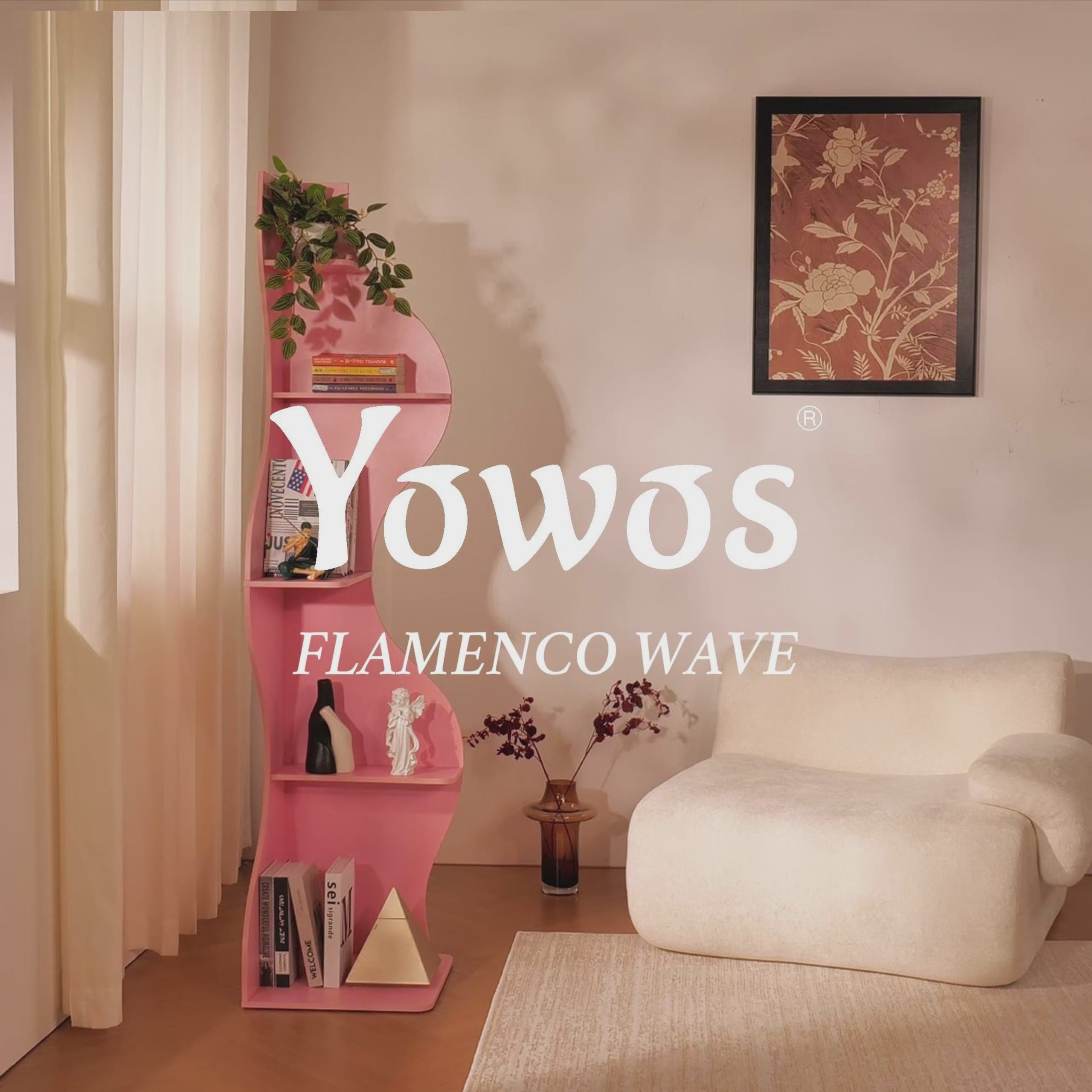 YOWOS Viva La Vida Series Flamenco Wave Display Shelf