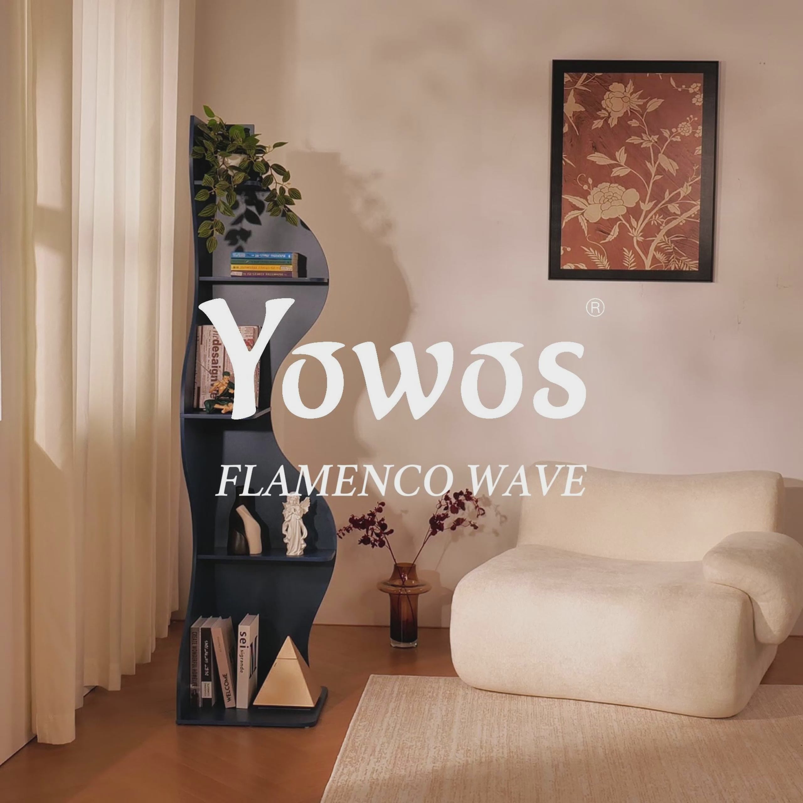 YOWOS Viva La Vida Series Flamenco Wave Display Shelf