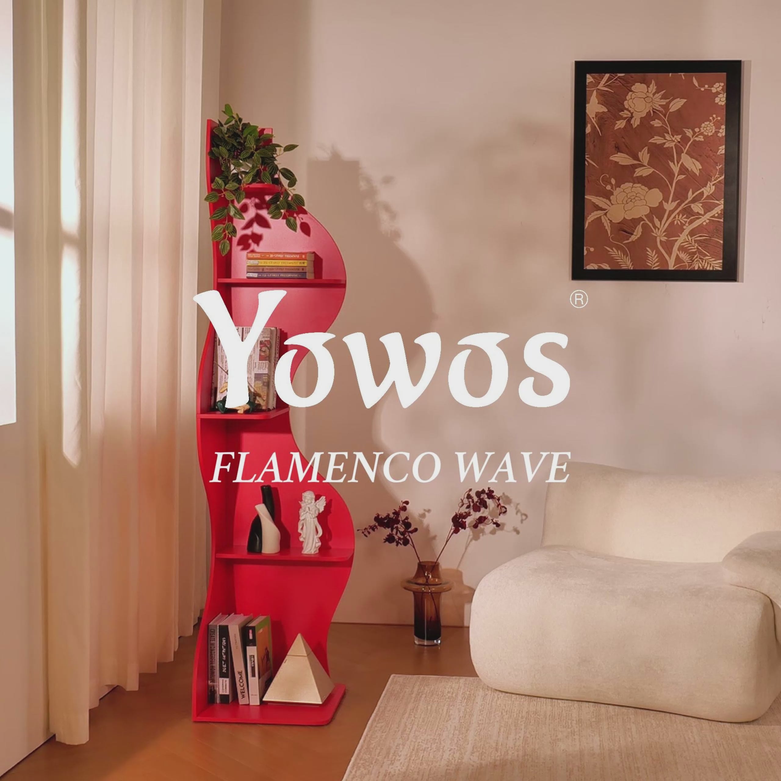 YOWOS Viva La Vida Series Flamenco Wave Display Shelf