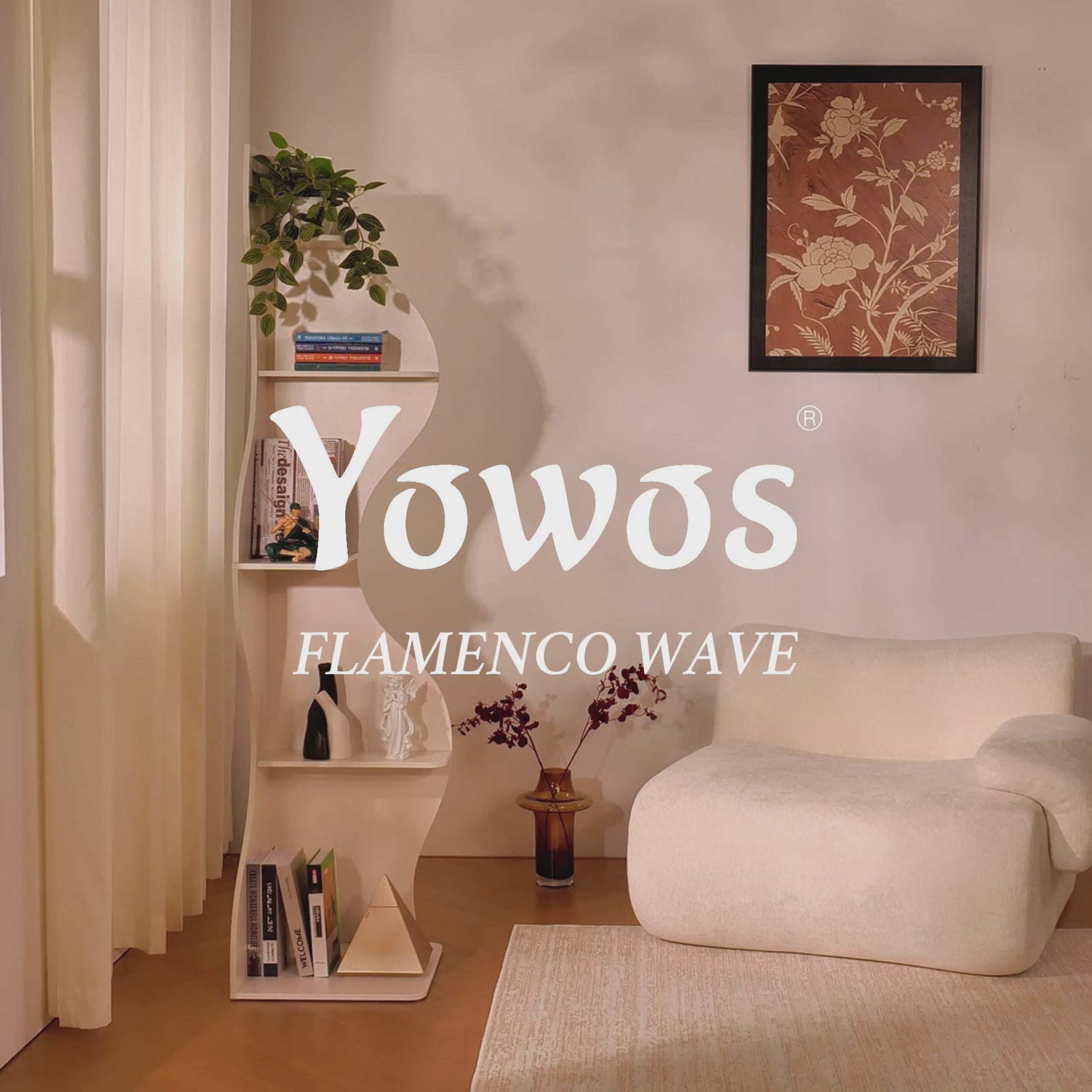 YOWOS Viva La Vida Series Flamenco Wave Display Shelf